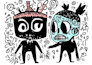 create simple character doodle art